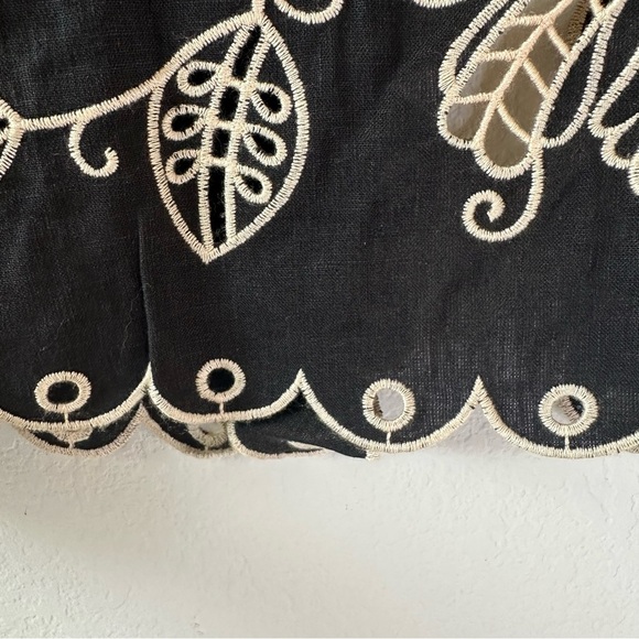 FARM Rio Sleeveless Linen Cutwork
Open-Back Top SZ S - Picture 6 of 9